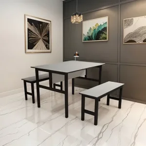 Conjunto Mesa para Refeitório 10 Lugares com Bancos Separado