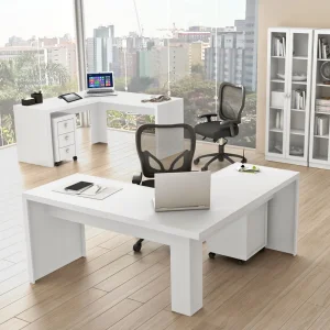 Mesa em L sem gavetas
