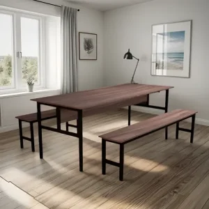 CONJUNTO DE MESA REFEITORIO 8 LUGARES