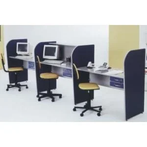 Estação de telemarketing com gavetas
