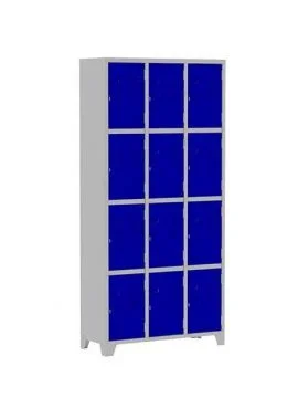 Roupeiro de Aço com 12 portas Azul