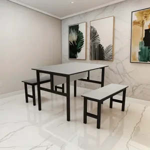 Conjunto Mesa para Refeitório 10 Lugares com Bancos Separado