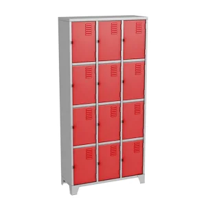 Roupeiro com 12 portas Vermelho