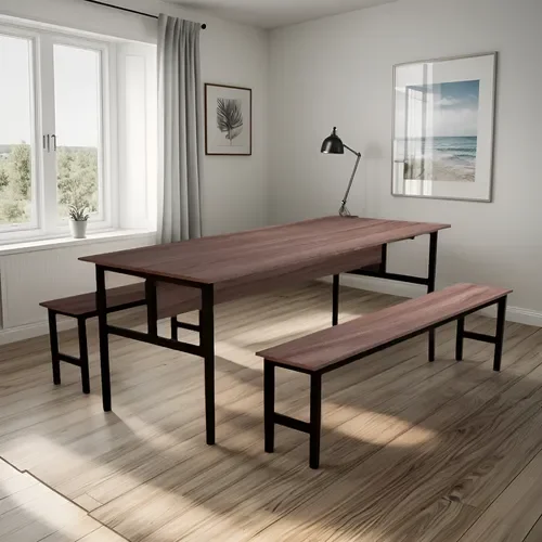 CONJUNTO DE MESA REFEITORIO 8 LUGARES