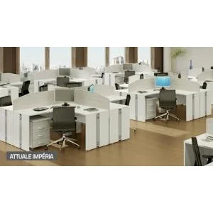 Estação de trabalho com 04 lugares