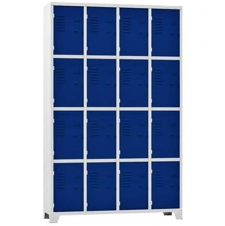 Roupeiro de Aço com 16 portas Azul