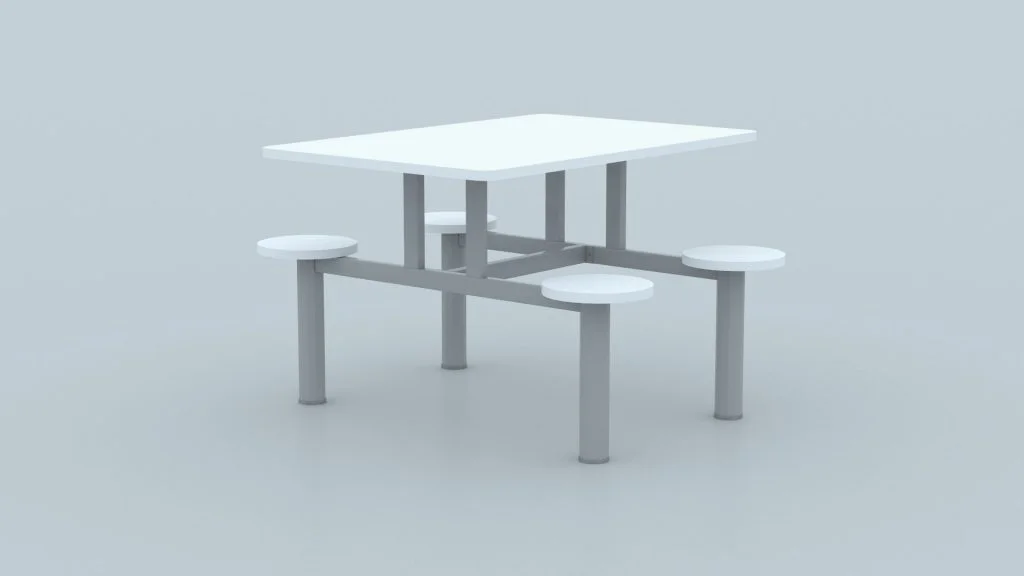 Mesa Refeitório com 04 lugares 